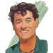 Illustration of Shiva Rajbhandari smiling at the camera.
