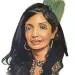 Illustrated portrait of Pratima Agrawal, with long, dark hair.