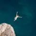 The world record height for cliff jumping was broken.