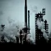 The Marathon Petroleum oil refinery in southwest Detroit, which abuts River Rouge. As part of a $2.2 billion expansion that will enable it to process tar sands oil from Canada, Marathon has been buying homes adjacent to the plant. | Ami Vitale/Panos Pictu