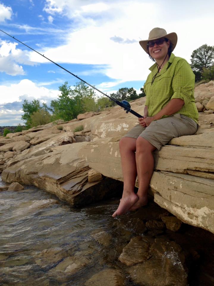 Suzanne enjoying the outdoors