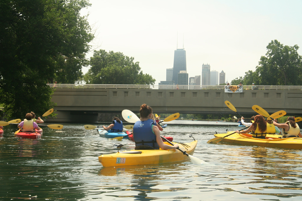 Shell No, Arctic, Chicago, Sierra Club, Kayak, Kayaktivist