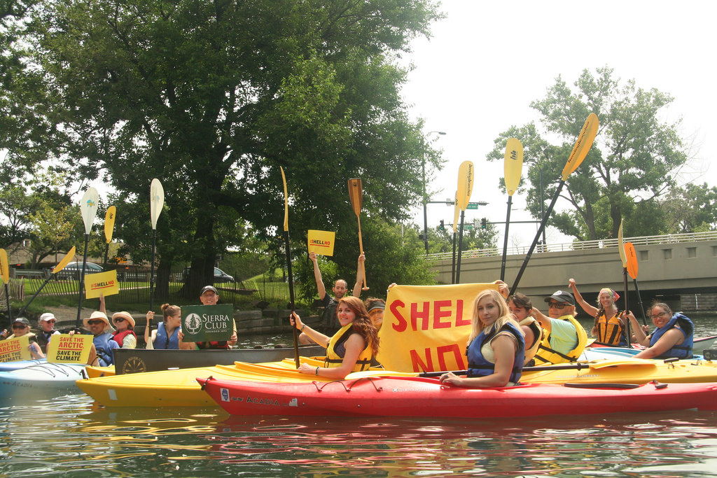 Shell No, Arctic, Chicago, Sierra Club, Kayak, Kayaktivist