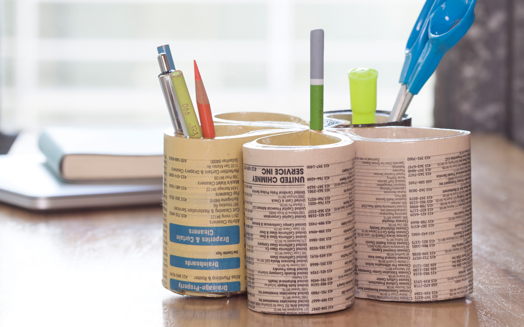Phone Book  Pencil Holder