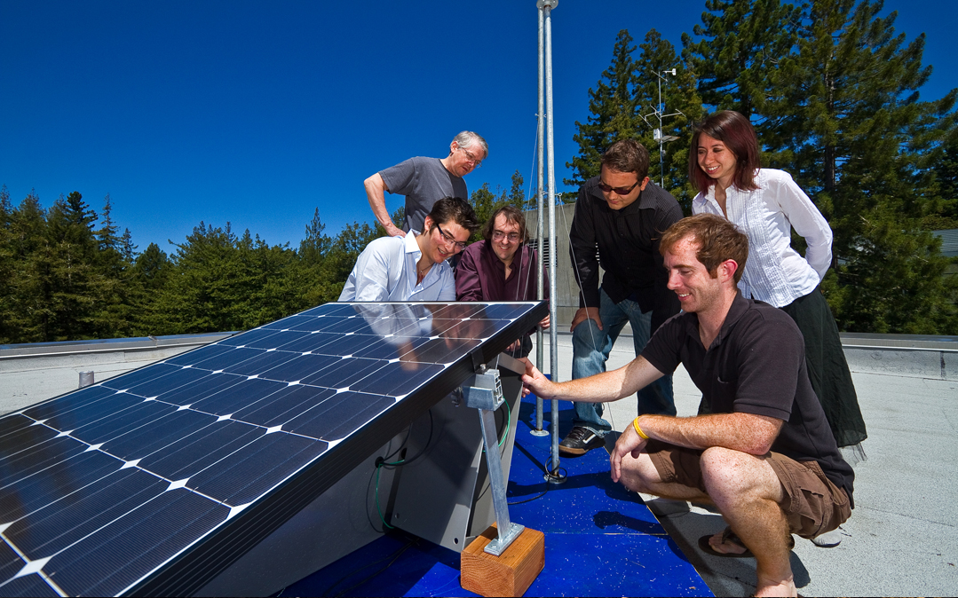 At the University of California at Santa Cruz, a cross-disciplinary group of engineering undergraduates--the Green Wharf Renewable Energy Project team--shows off its senior capstone design project, a low-impact marine microgrid energy system.