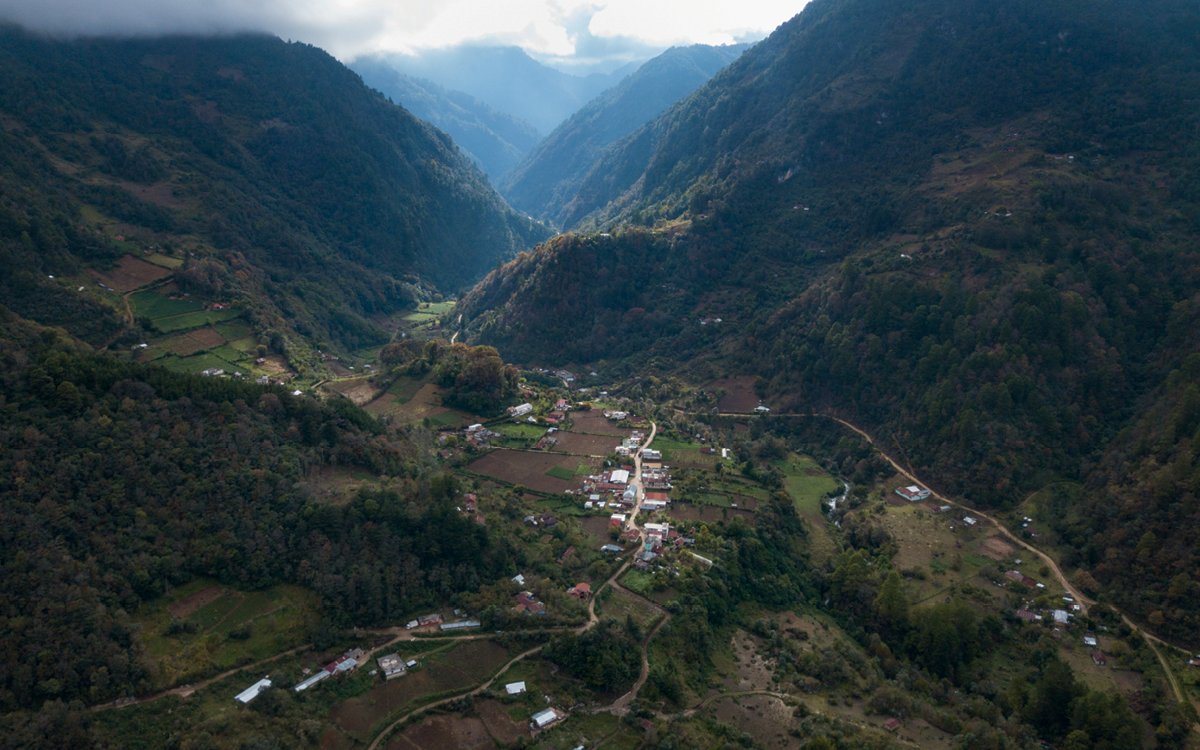 The village of San Francisco Las Flores, Guatemala.