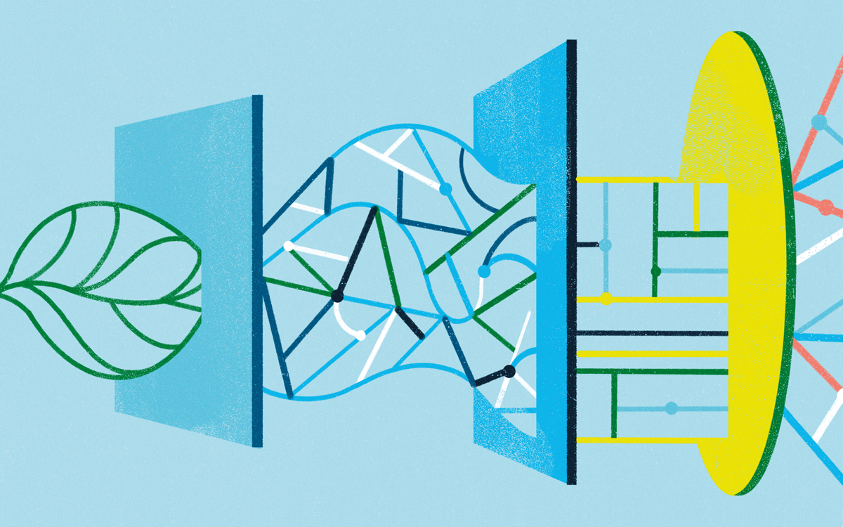 Abstract illustration depicting circular economy