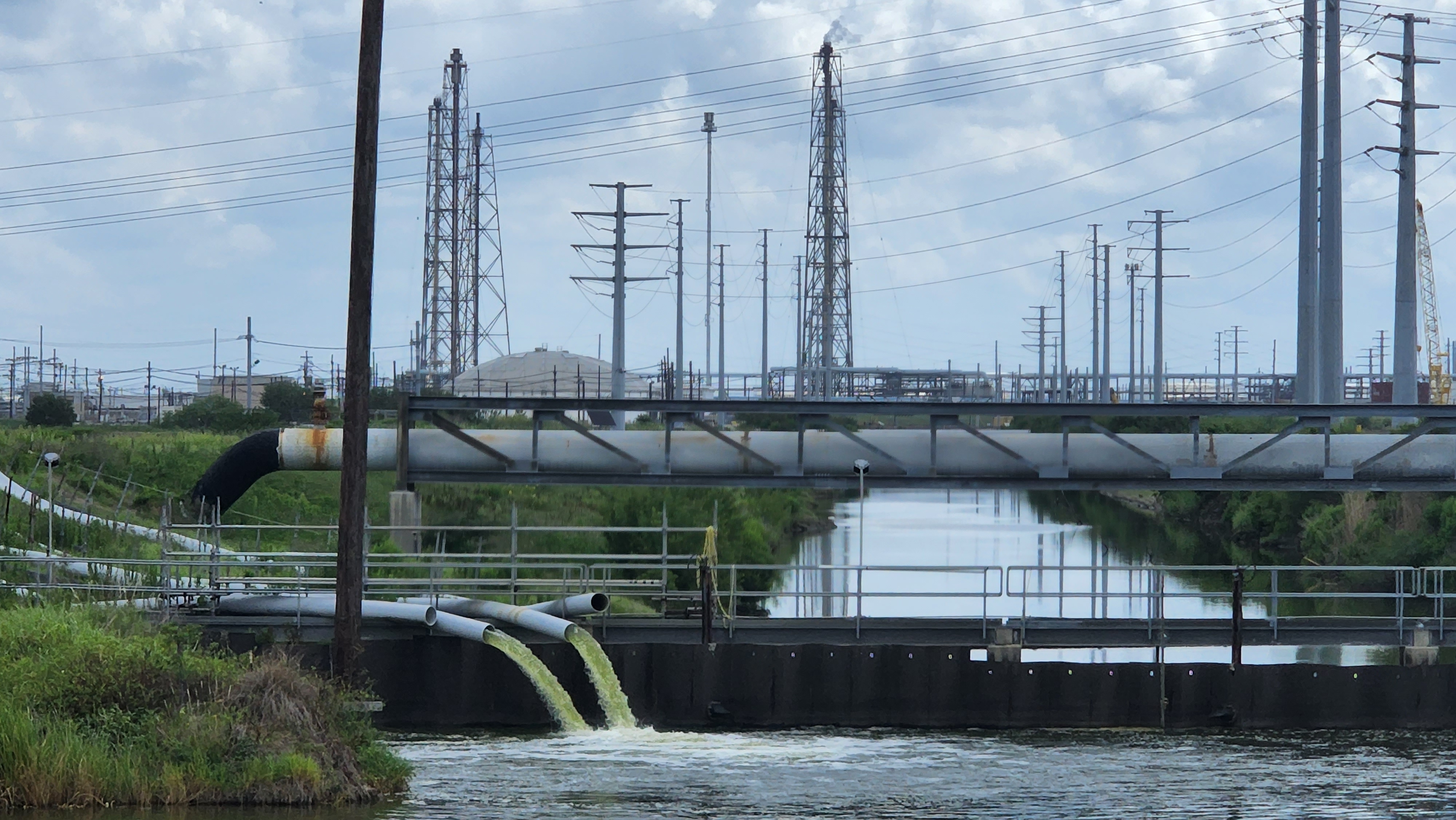 Wastewater from Motiva Refinery emptied into public canal in Port Arthur, Texas