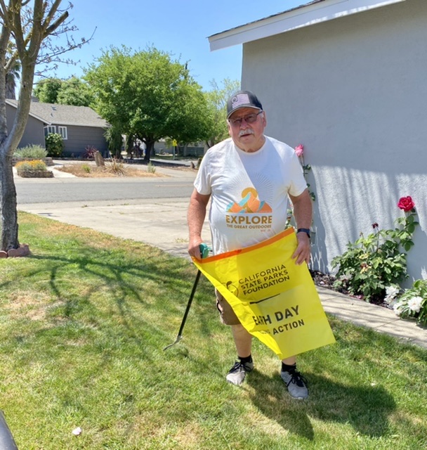 Bruce did an Earth Day clean up