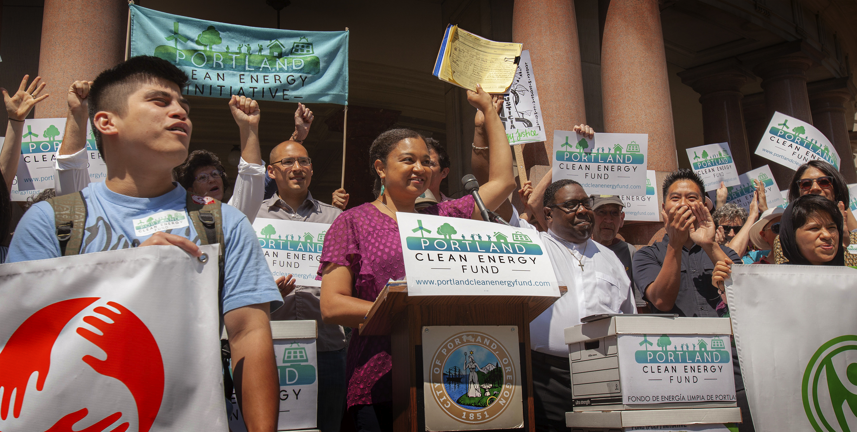 Portland Clean Energy Fund activist