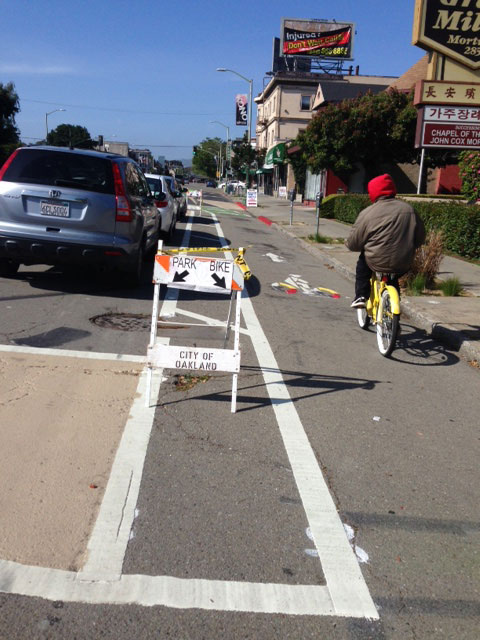 Bike lanes Oakland