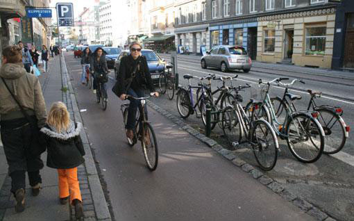 Protected bike lanes