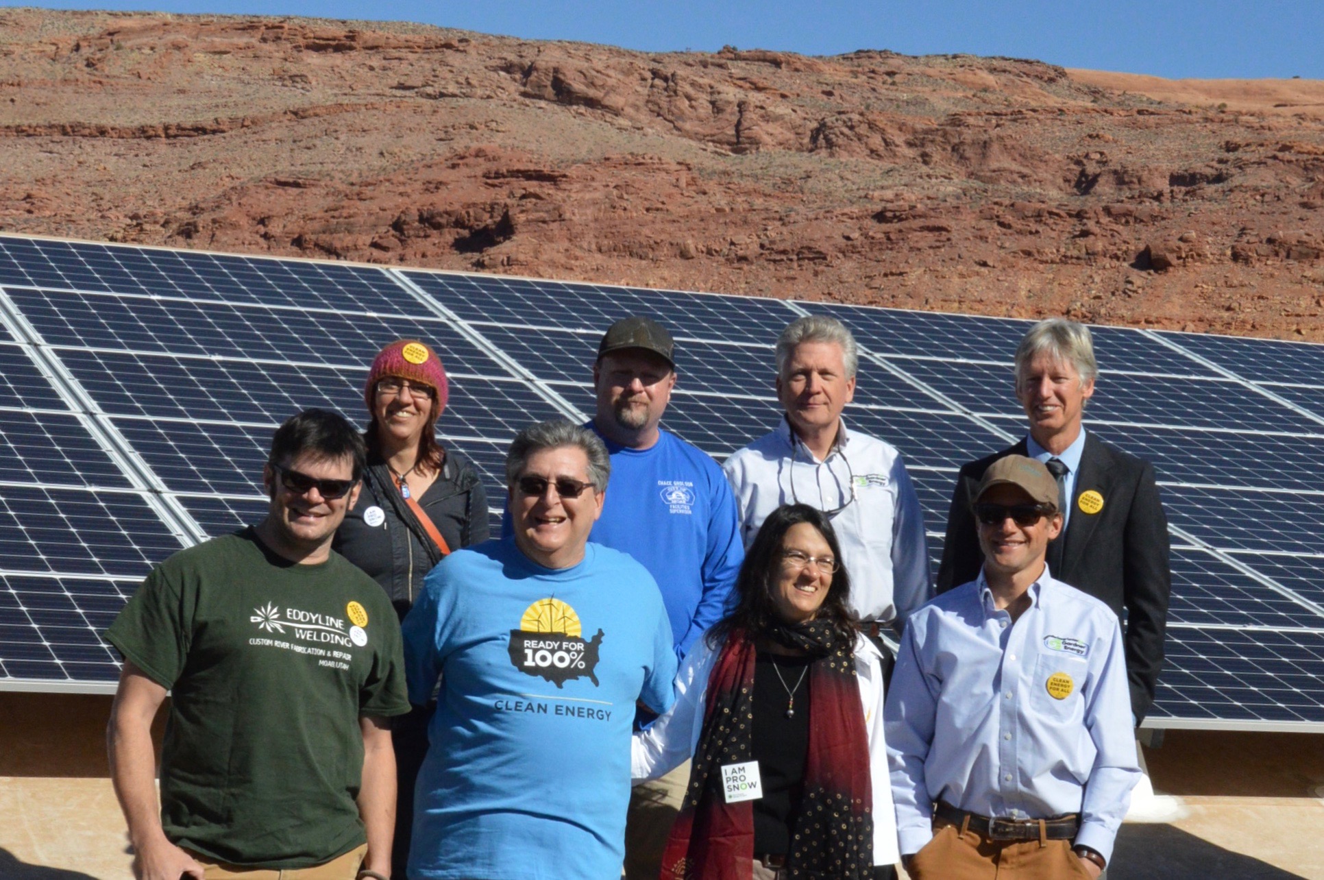 100% clean energy advocates in Moab, Utah