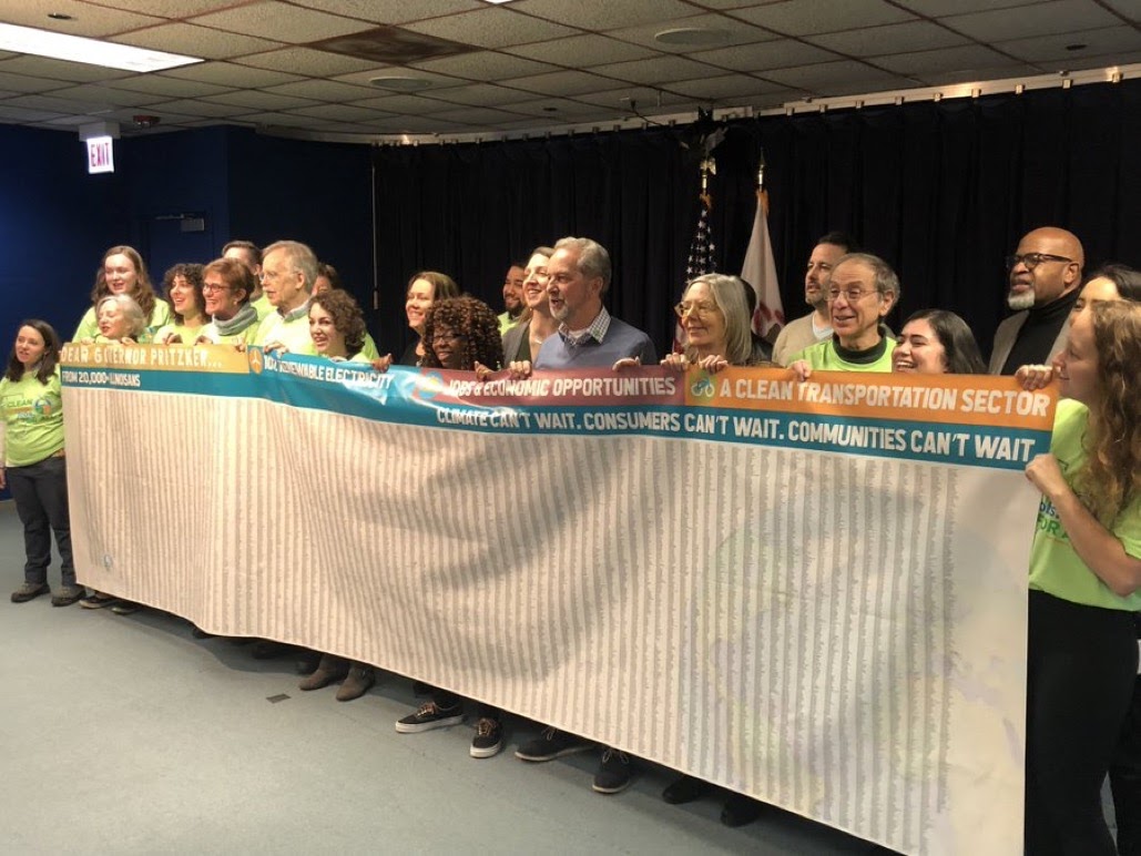 Bill supporters in Illinois