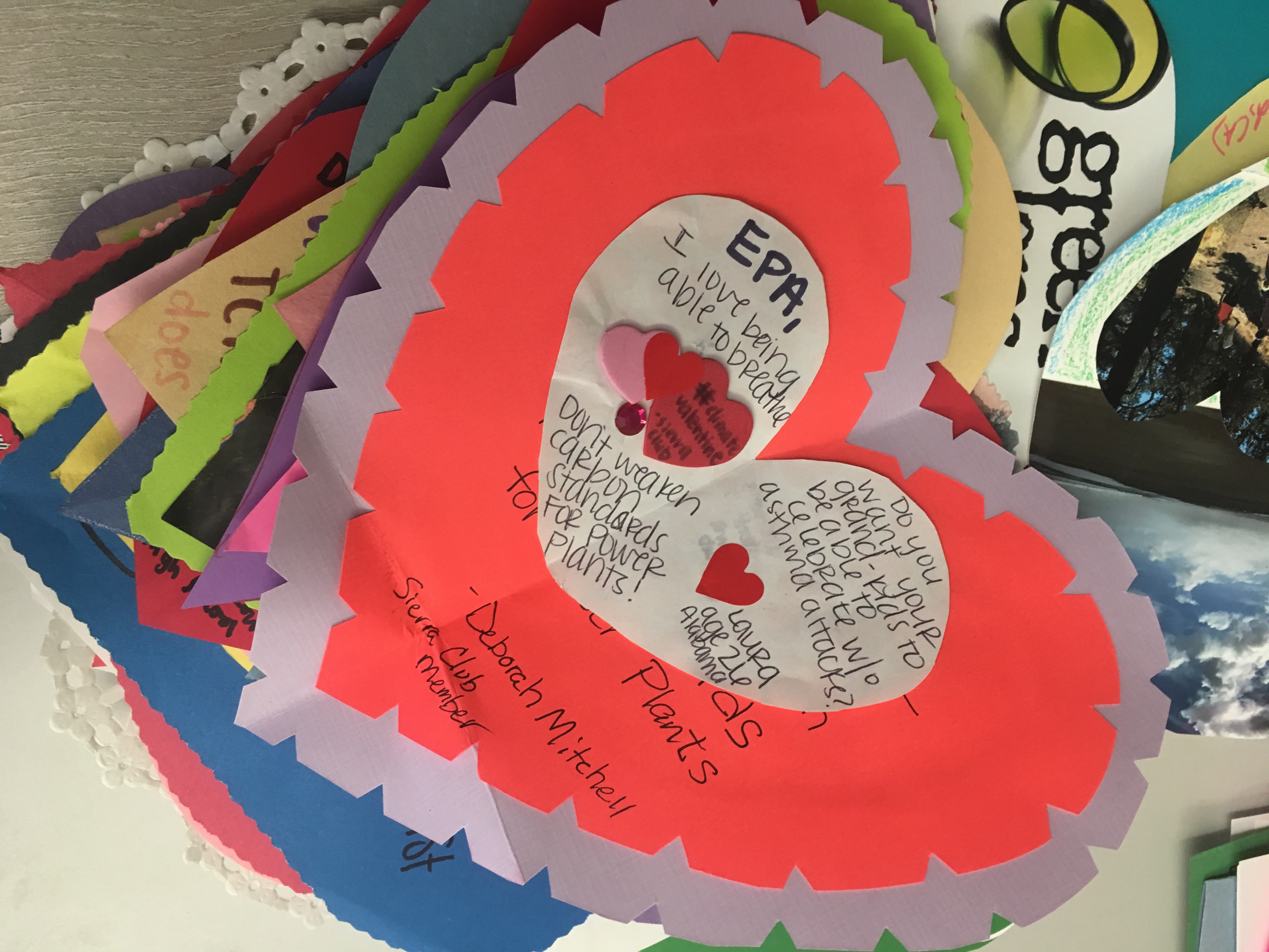 Climate Valentines to the EPA