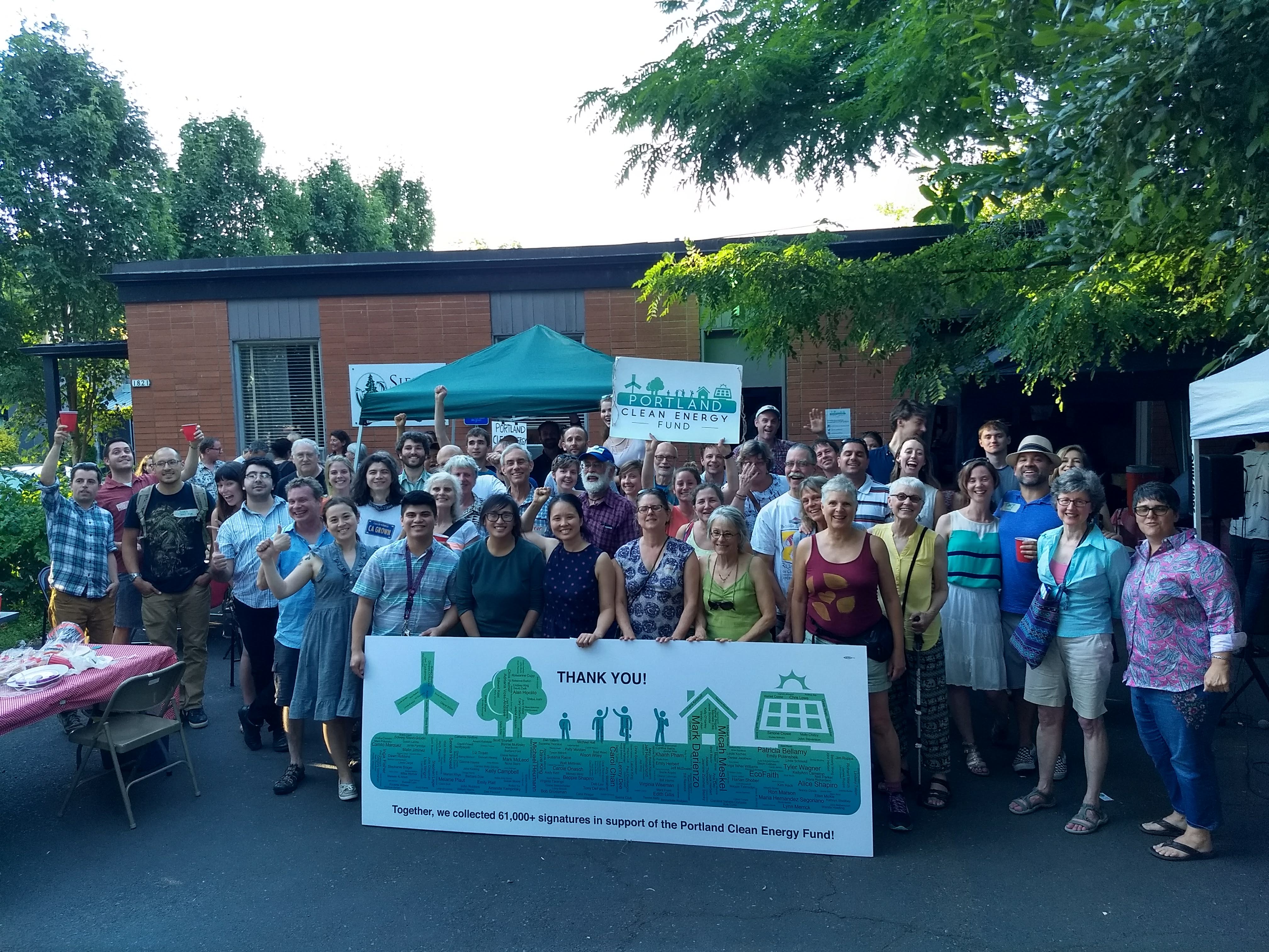 Portland Clean Energy Fund supporters