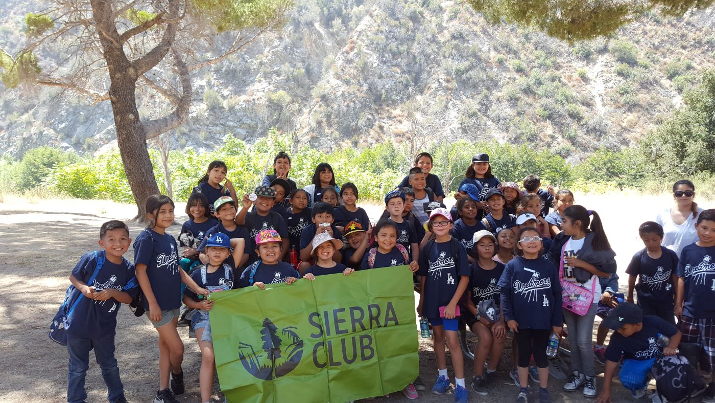 Children from I Have a Dream Foundation gather for a photo at an outing in 2018. 