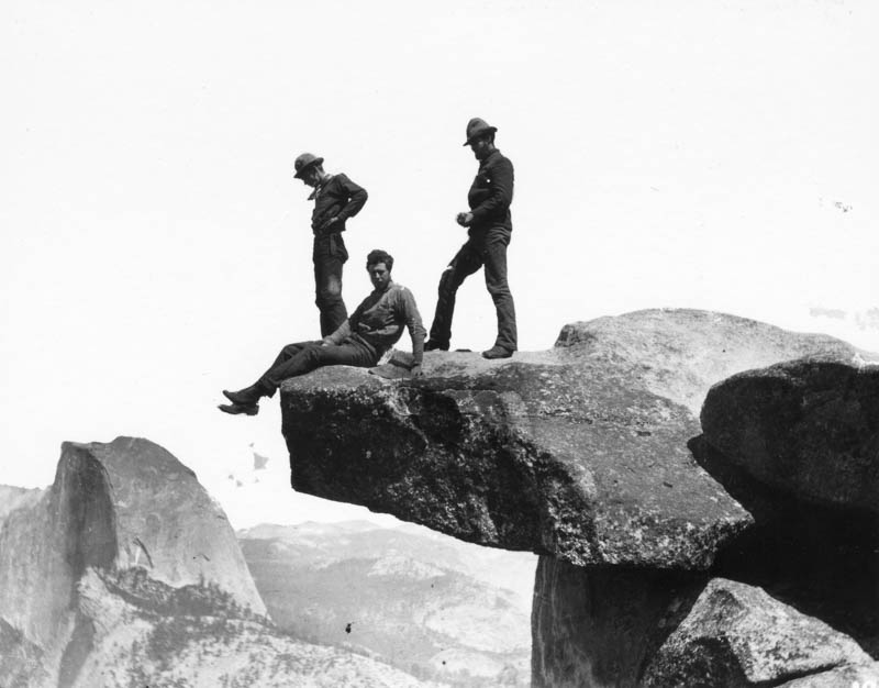 Group on the Overhanging Rock