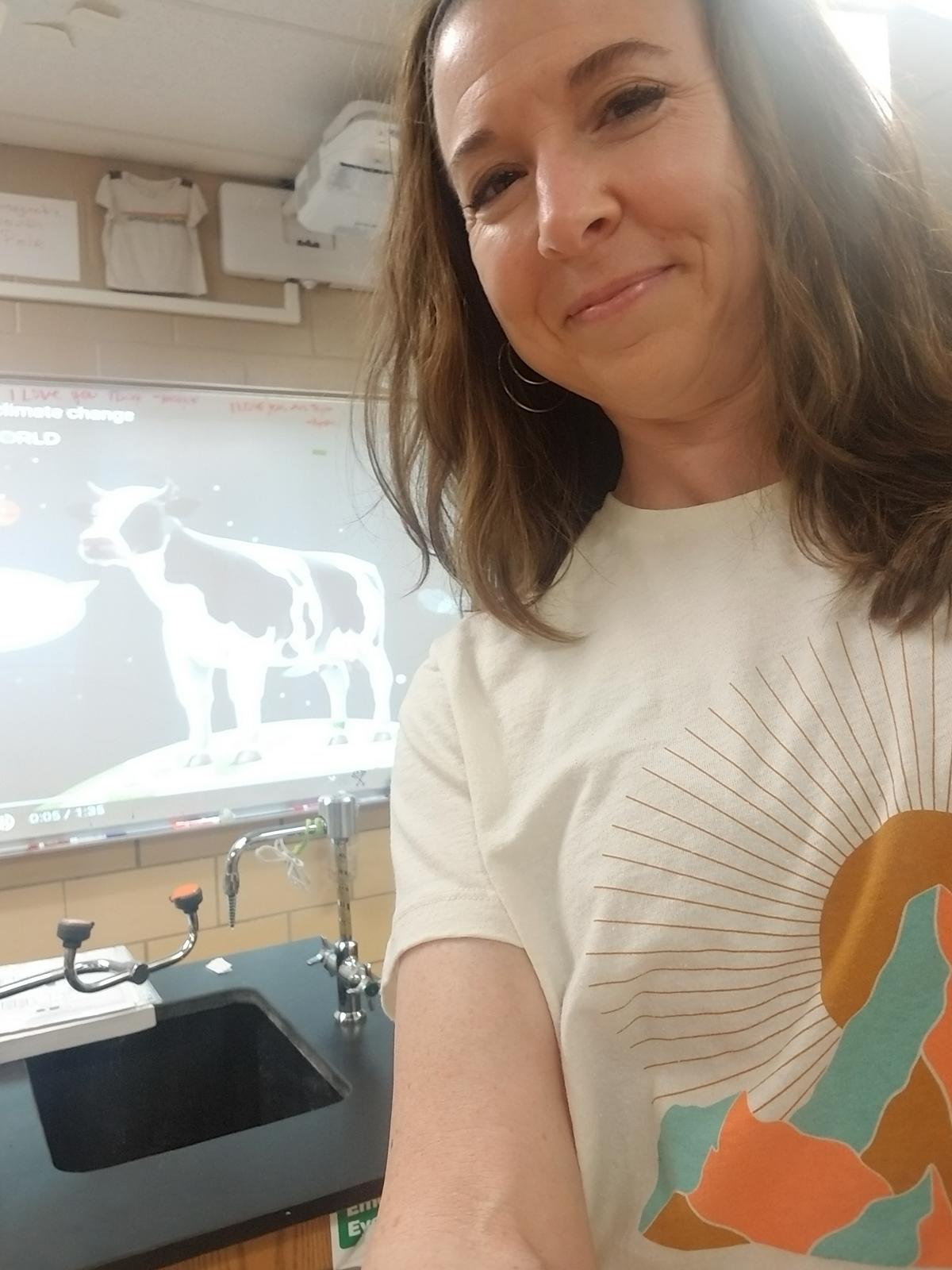 Mandy taught her students about Earth Day