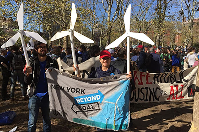 Stephanie Doba at Climate March