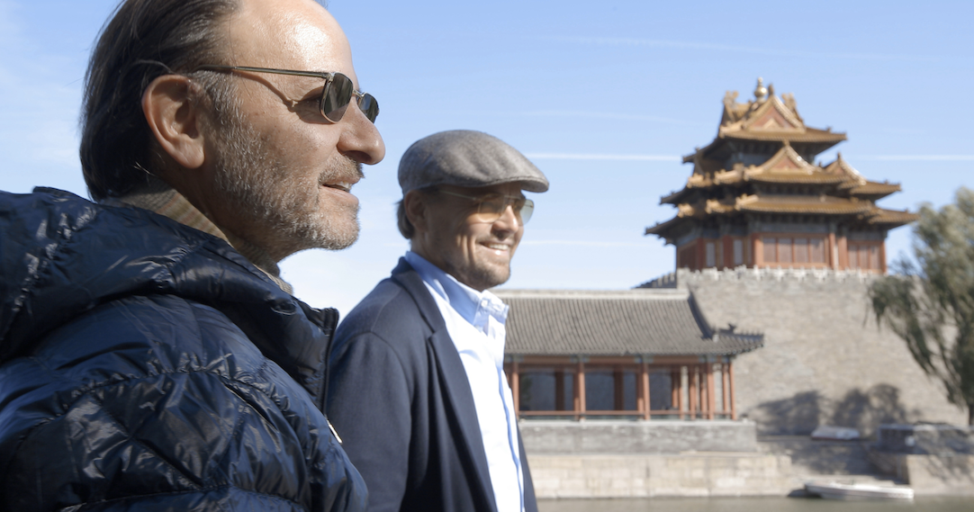 Fisher Stevens and Leonardo DiCaprio