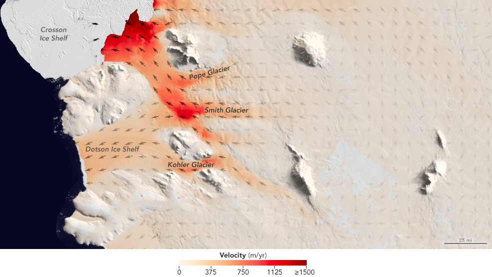 Glaciers melting