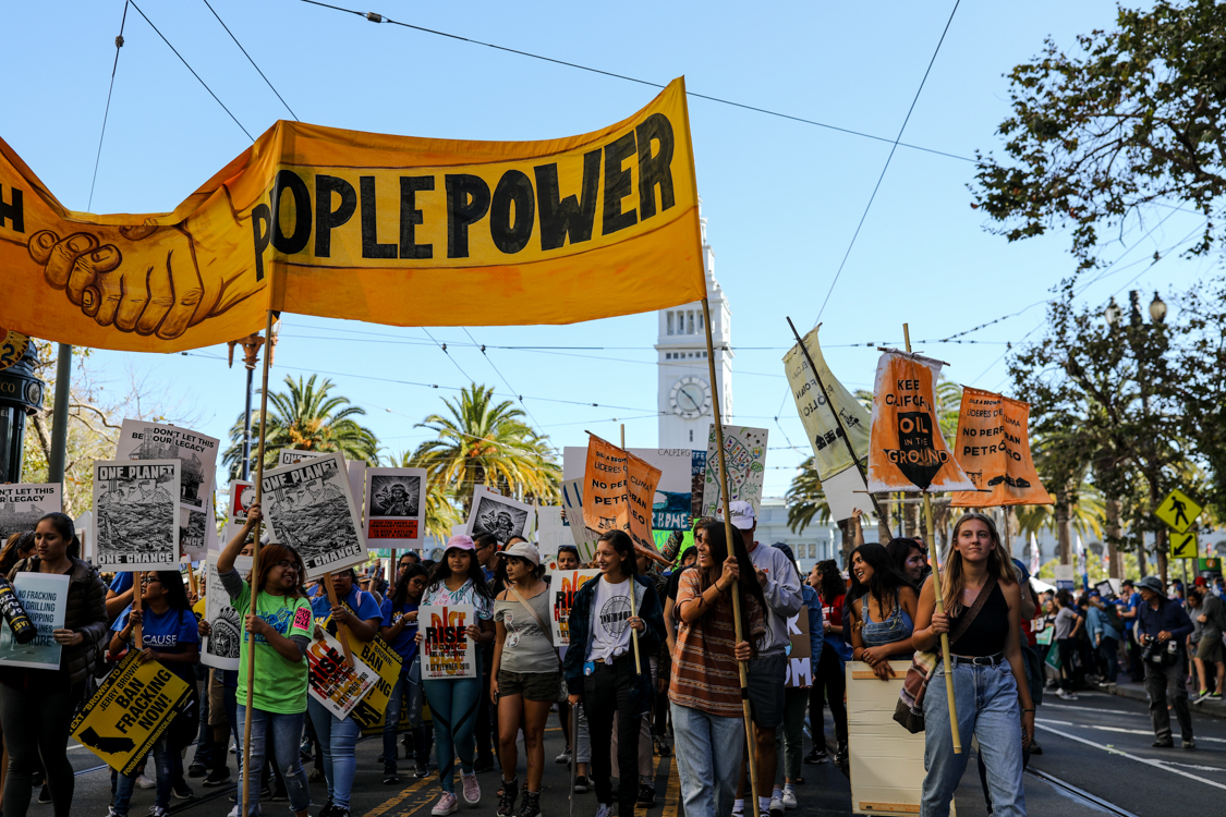 More marchers at the Ferry Building