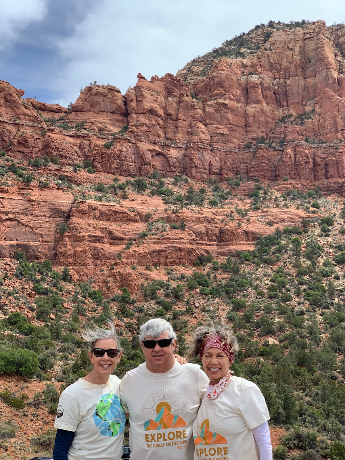 Sandra in Sedona for Earth Day