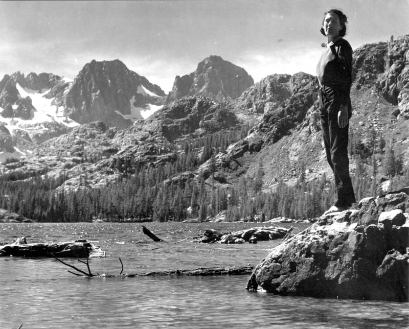 Rhea Wright, Mt. Ritter and Mt. Banner, from Shadow Lake