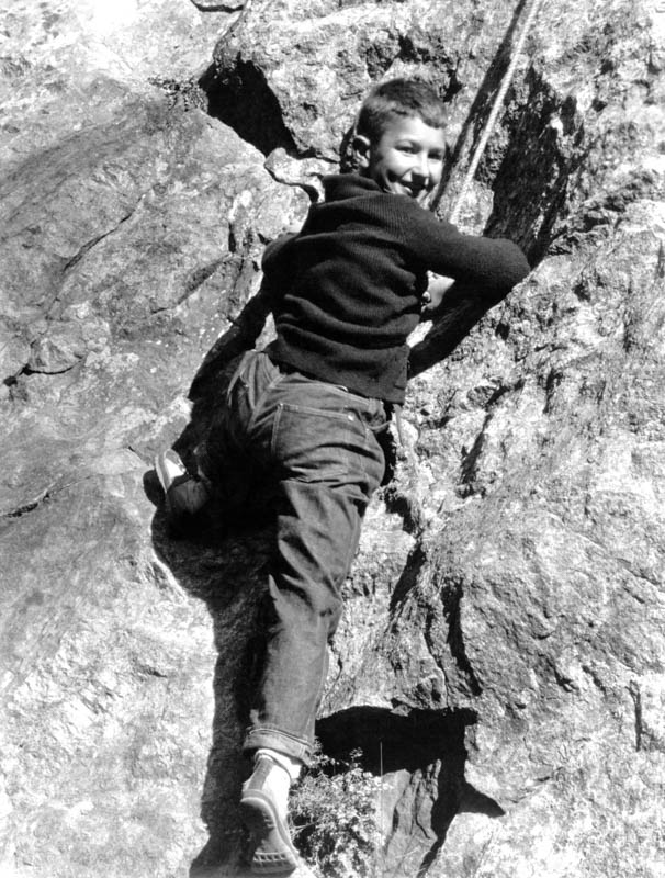 Muir Dawson, climbing with rope