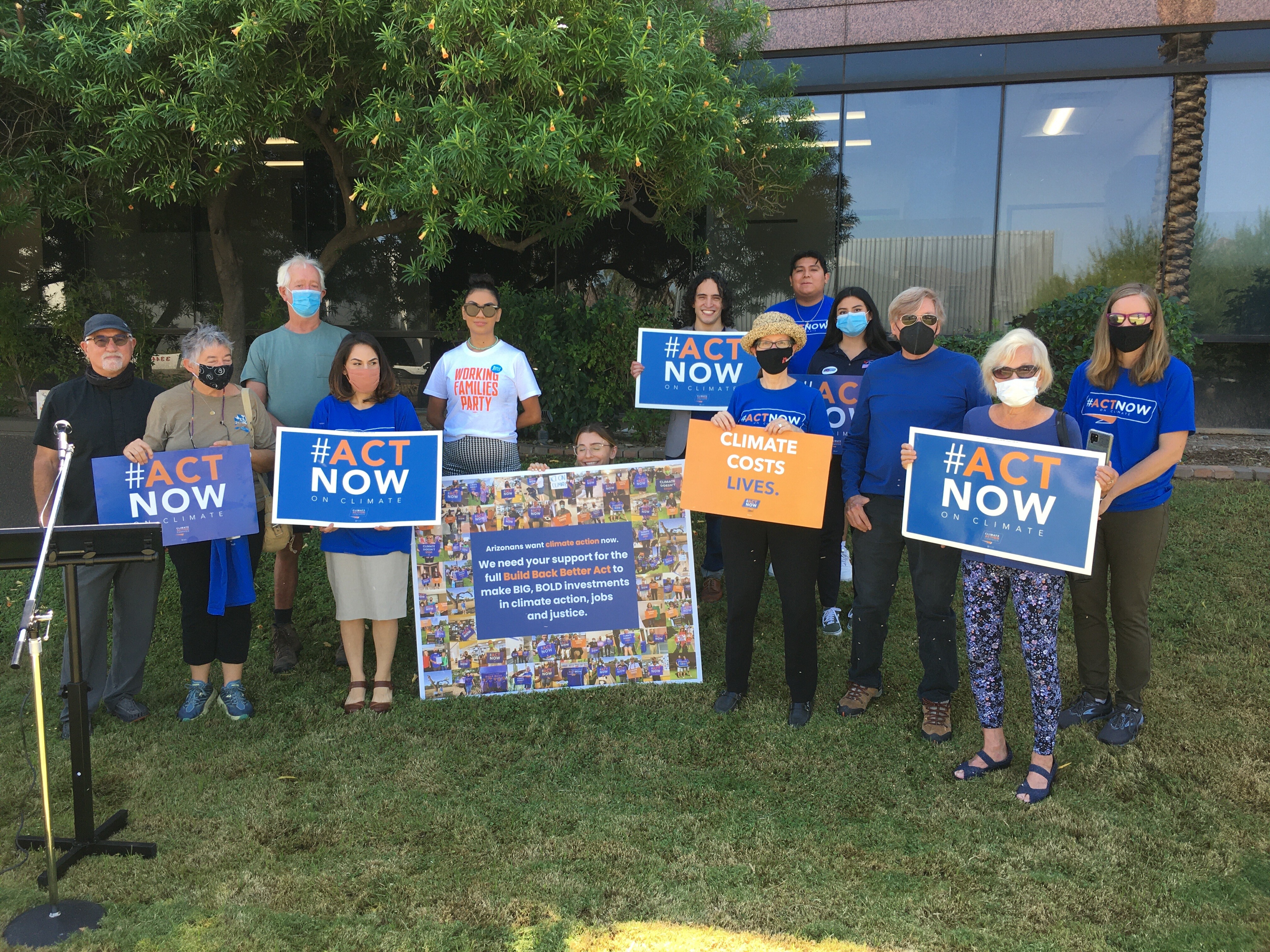 Arizona Build Back Better news conference attendees