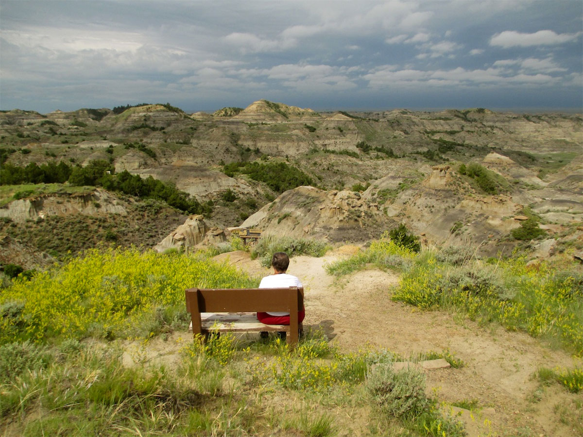 Storm approaching - Makoshika State Park ND
