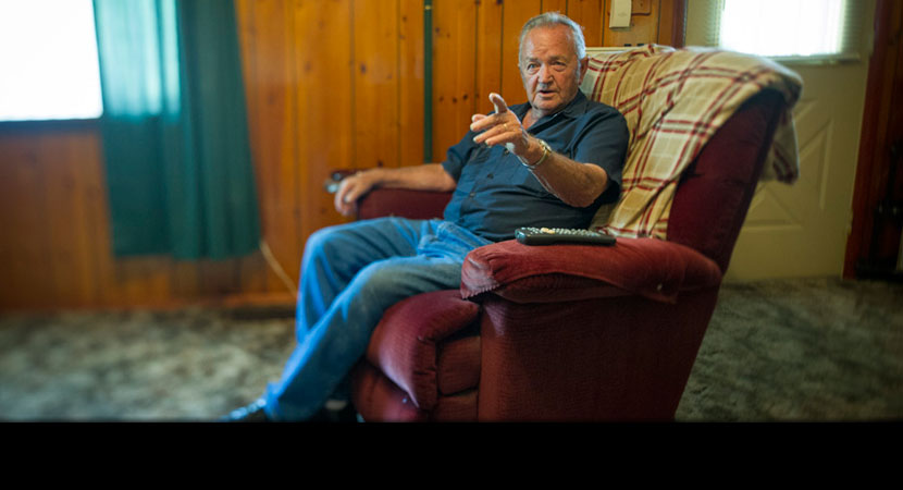 "I saw Lindytown disappear," Leo Cook said. "Three people up there that died, and I believe in my soul -- I'll go to my grave believin' this—that aggravation's what caused it." .