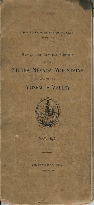 Map of the Sierra Nevada by Joseph LeConte