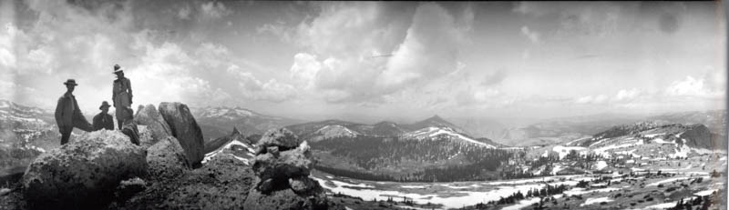 View from unnamed peak west of Cathedral showing Cloud's Rest
