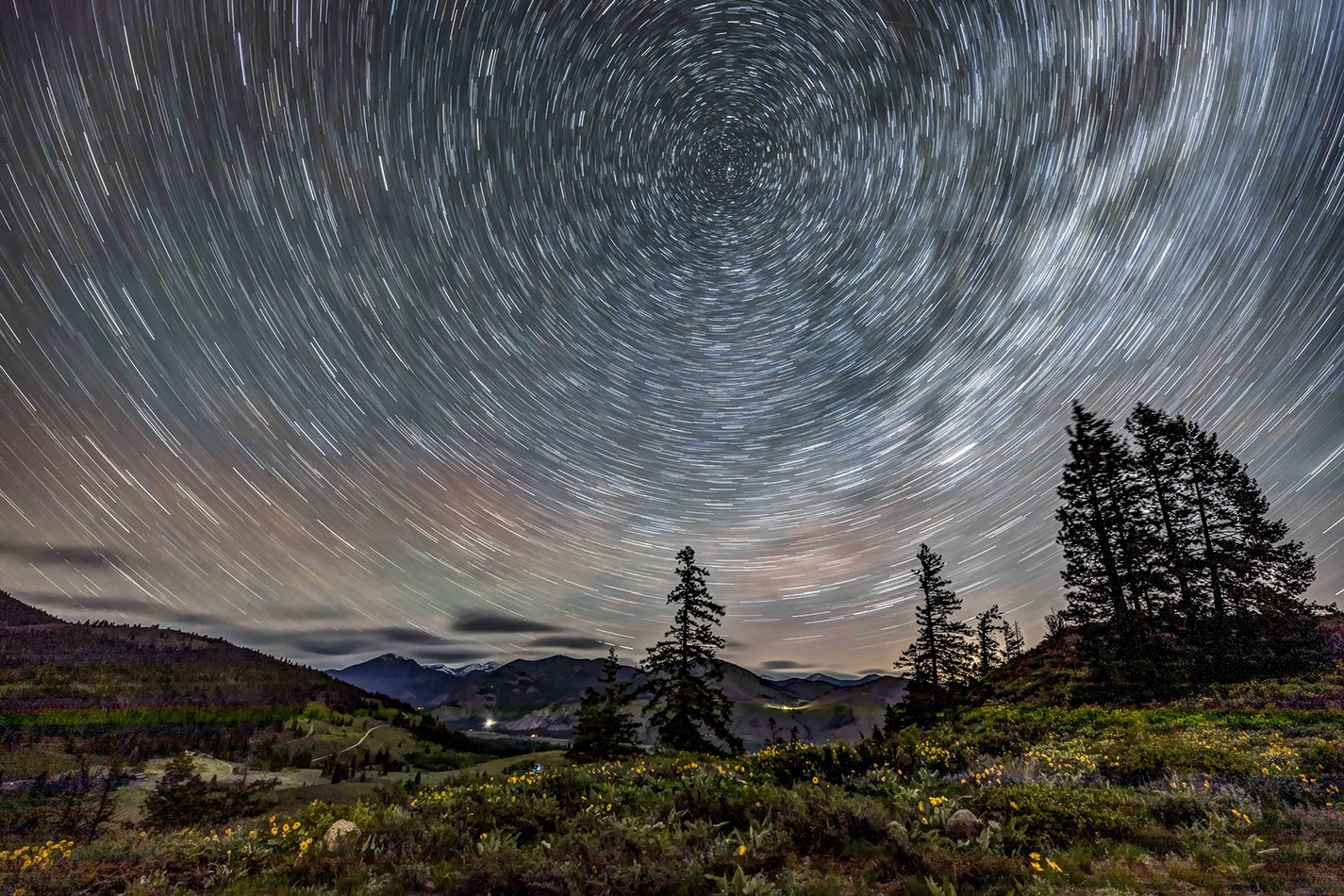 Starry sky, Sun Mountain, Washington